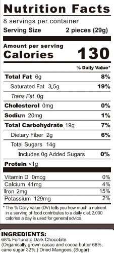Fortunato Dark Chocolate Mangos - 8 oz - Image 3