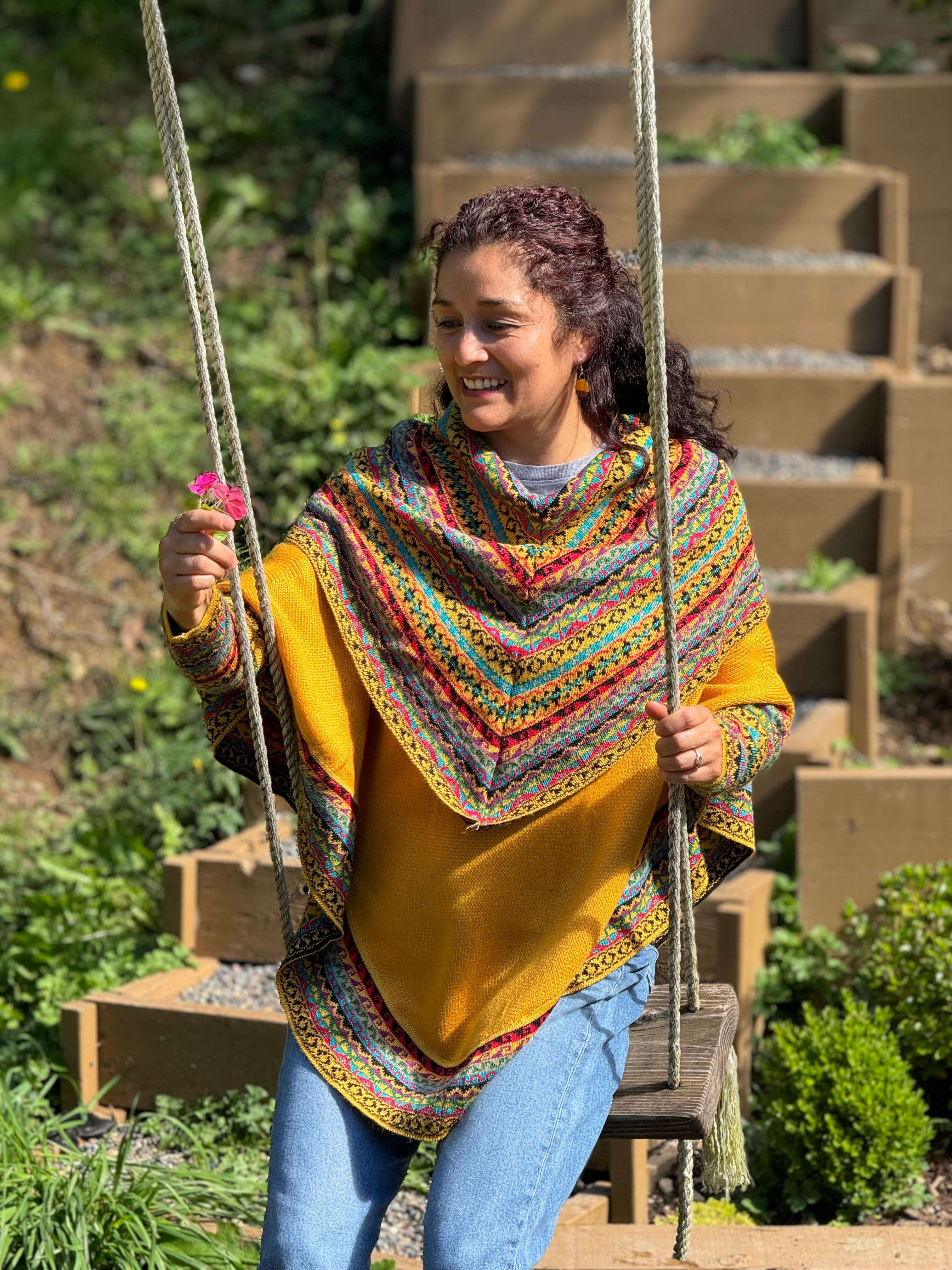 Alpaca Peruvian Poncho - Image 8
